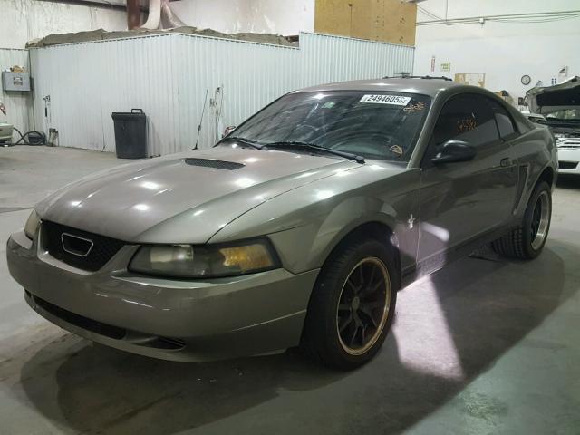 1FAFP40421F216338 - 2001 FORD MUSTANG GREEN photo 2