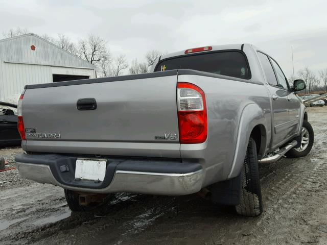 5TBET34194S456091 - 2004 TOYOTA TUNDRA DOU GRAY photo 4