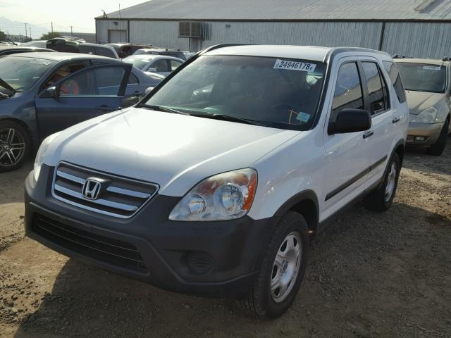 JHLRD785X6C040875 - 2006 HONDA CR-V LX WHITE photo 2