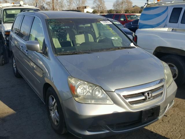 5FNRL38475B119390 - 2005 HONDA ODYSSEY EX BLUE photo 1