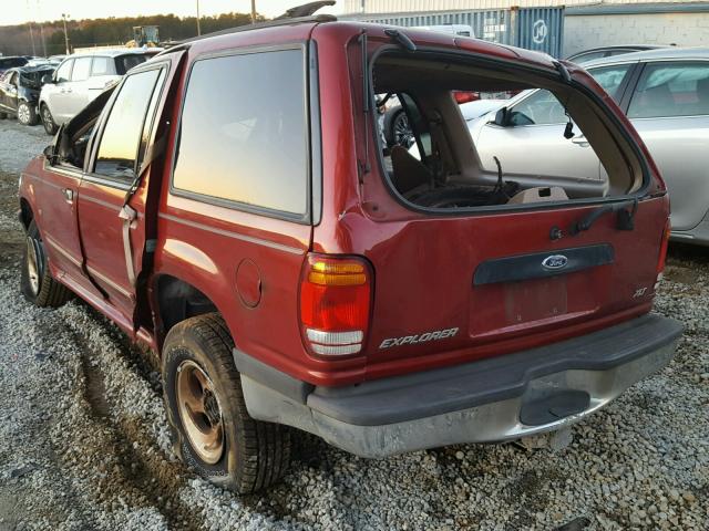 1FMZU32P7WZA74975 - 1998 FORD EXPLORER RED photo 3