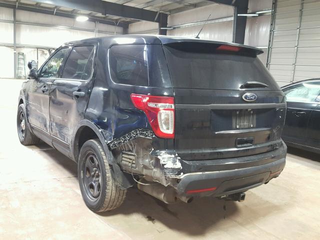 1FM5K8AR7DGA46994 - 2013 FORD EXPLORER P BLACK photo 3