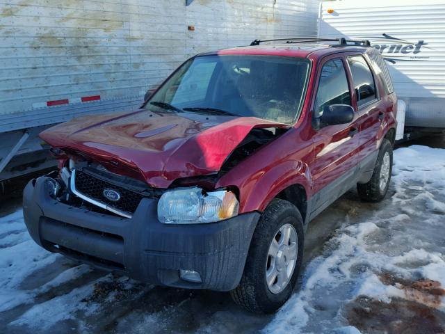 1FMYU93144KB38128 - 2004 FORD ESCAPE XLT RED photo 2