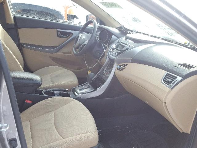 5NPDH4AE5DH243968 - 2013 HYUNDAI ELANTRA GL BEIGE photo 5