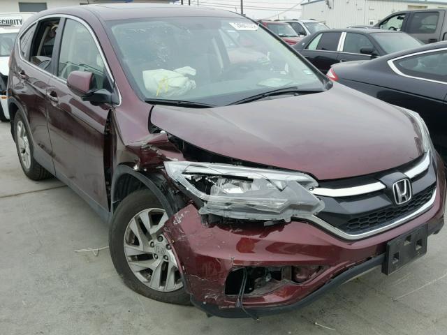 2HKRM3H56FH524374 - 2015 HONDA CR-V EX MAROON photo 1