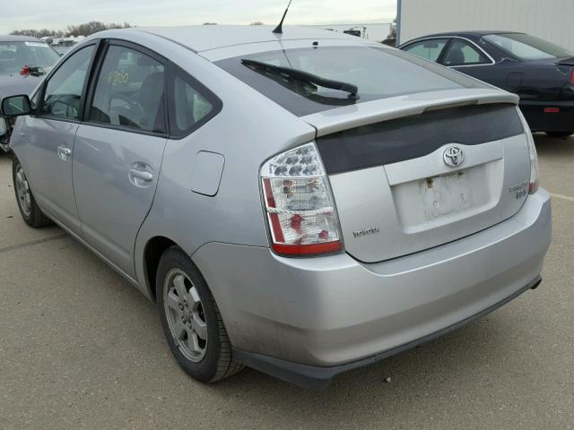 JTDKB20U277566678 - 2007 TOYOTA PRIUS SILVER photo 3