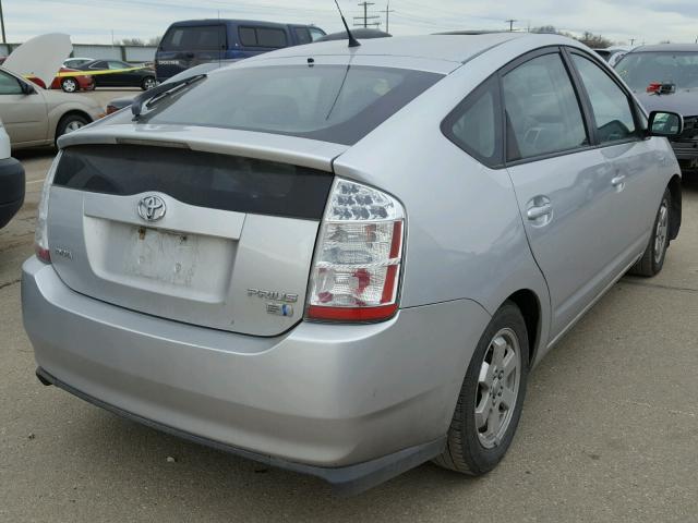 JTDKB20U277566678 - 2007 TOYOTA PRIUS SILVER photo 4