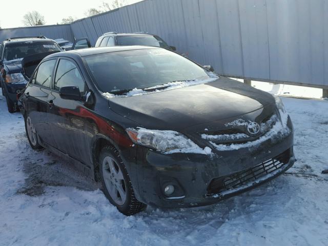 2T1BU4EE0BC674568 - 2011 TOYOTA COROLLA BA BLACK photo 1