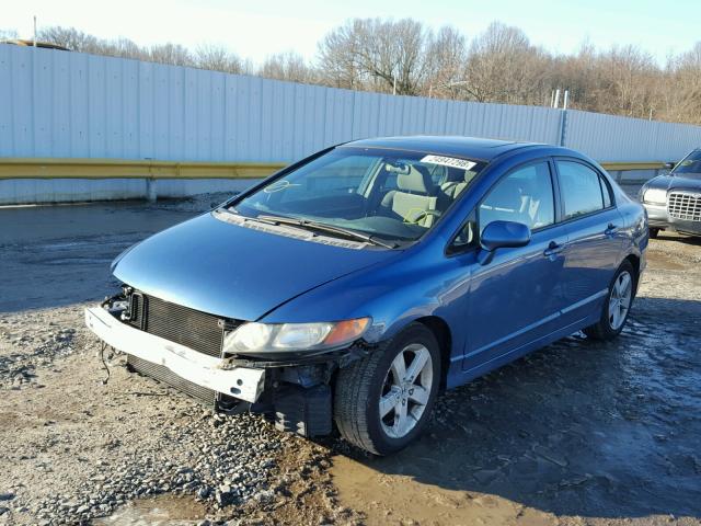 1HGFA168X7L012984 - 2007 HONDA CIVIC EX BLUE photo 2