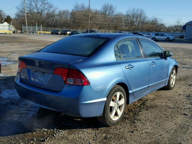 1HGFA168X7L012984 - 2007 HONDA CIVIC EX BLUE photo 4