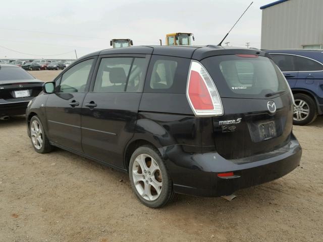 JM1CR293680316560 - 2008 MAZDA 5 BLACK photo 3