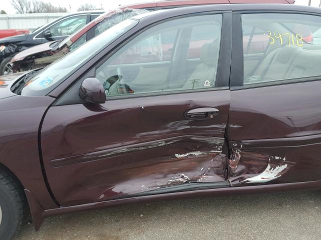 1G3NG52M2X6313640 - 1999 OLDSMOBILE CUTLASS GL MAROON photo 10