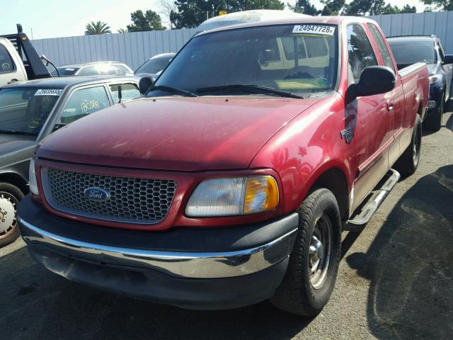 1FTRX17W7XKB89179 - 1999 FORD F150 BURGUNDY photo 2