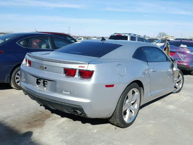 2G1FC1EV8A9187676 - 2010 CHEVROLET CAMARO LT SILVER photo 4