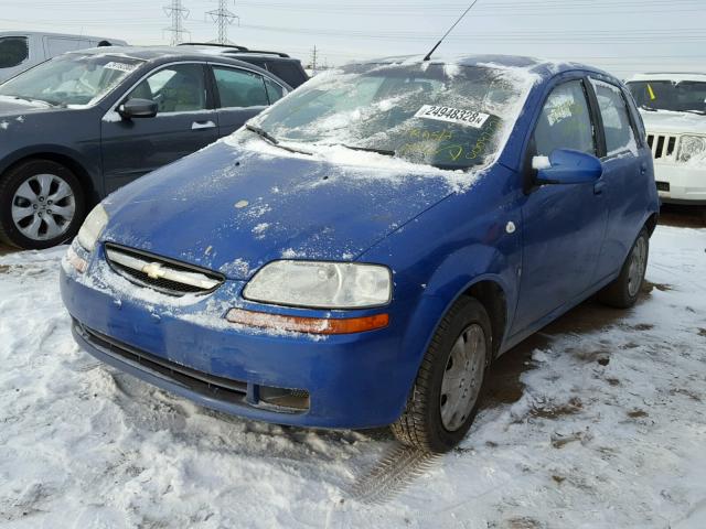 KL1TD66688B002862 - 2008 CHEVROLET AVEO BASE BLUE photo 2