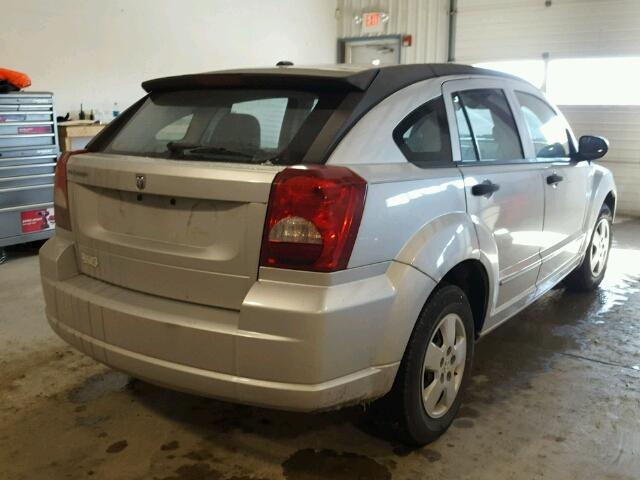 1B3HB28B67D379444 - 2007 DODGE CALIBER SILVER photo 4