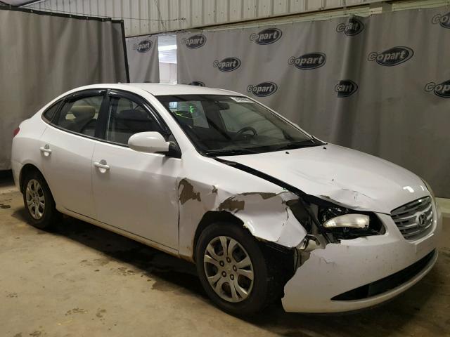 KMHDU4AD0AU858427 - 2010 HYUNDAI ELANTRA BL WHITE photo 1