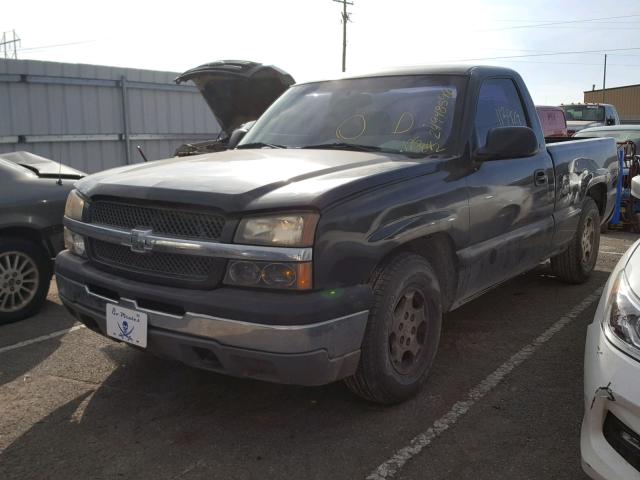 1GCEC14VX4Z125842 - 2004 CHEVROLET SILVERADO BLACK photo 2