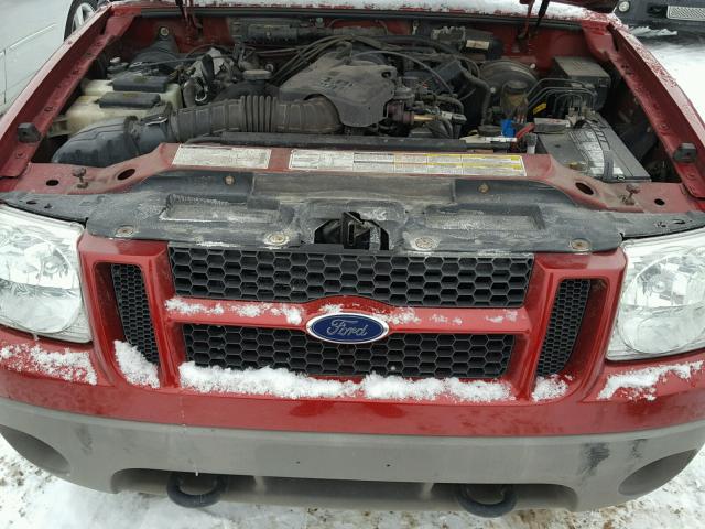 1FMYU70E21UC57274 - 2001 FORD EXPLORER S MAROON photo 7