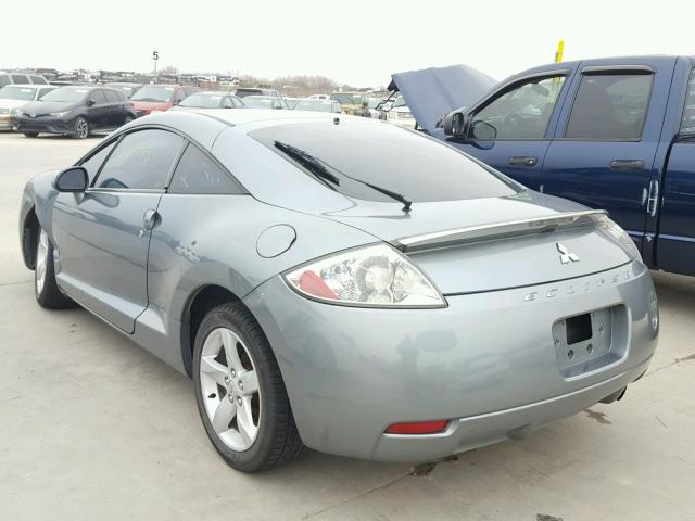 4A3AK24F77E018496 - 2007 MITSUBISHI ECLIPSE GS TEAL photo 3