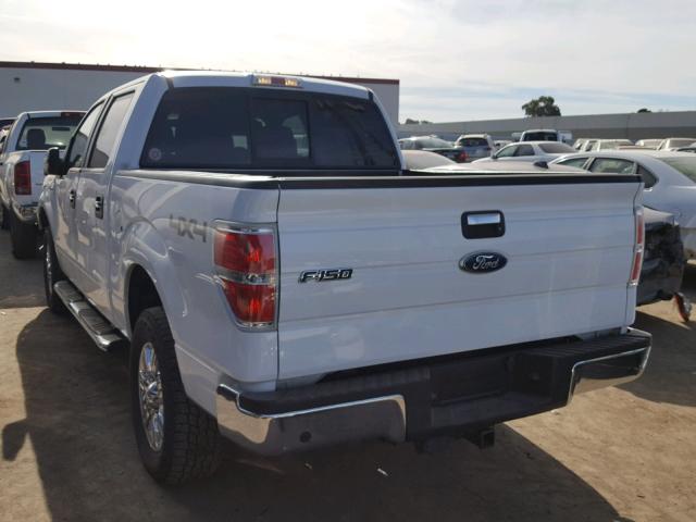 1FTFW1ET5BKE22838 - 2011 FORD F150 SUPER WHITE photo 3