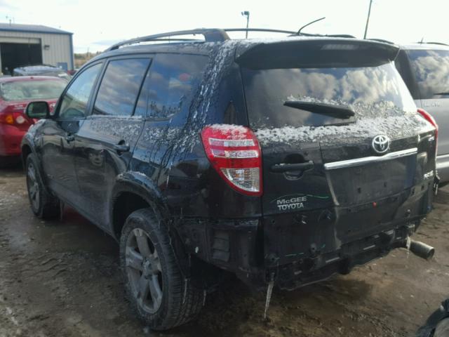 JTMBK32V095078131 - 2009 TOYOTA RAV4 SPORT BLACK photo 3