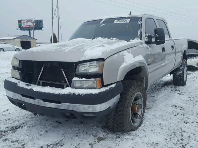 1GCHK33D37F104874 - 2007 CHEVROLET SILVERADO GRAY photo 2