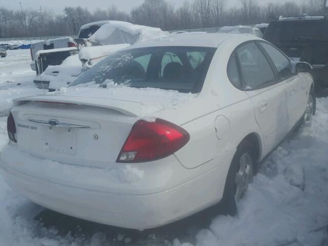 1FAFP55S83G195134 - 2003 FORD TAURUS SES WHITE photo 4