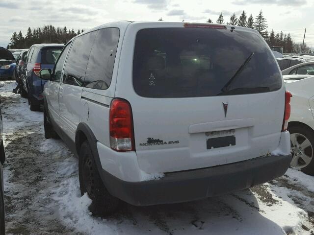 1GMDU03107D213720 - 2007 PONTIAC MONTANA SV WHITE photo 3