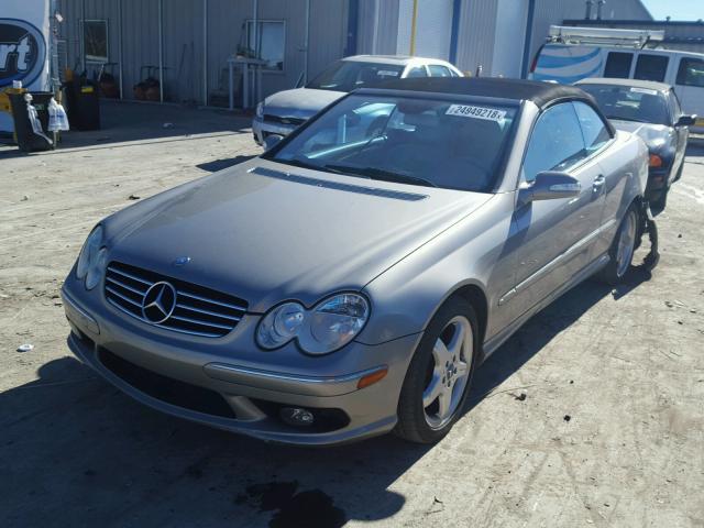 WDBTK75G94T015119 - 2004 MERCEDES-BENZ CLK 500 TAN photo 2