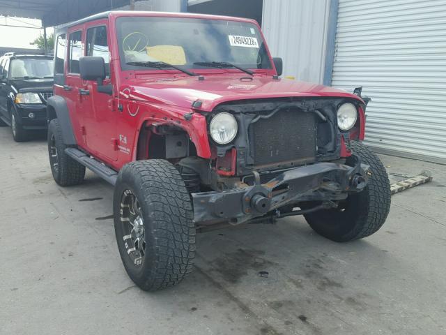 1J4GA39179L702878 - 2009 JEEP WRANGLER U RED photo 1