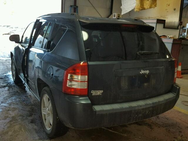 1J8FT47088D649542 - 2008 JEEP COMPASS SP GRAY photo 3