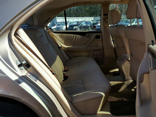 WDBJF65J31B285076 - 2001 MERCEDES-BENZ E 320 BEIGE photo 6