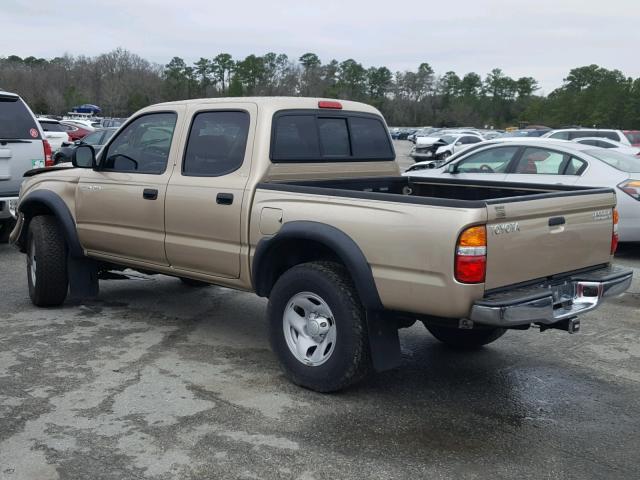 5TEGN92N84Z389831 - 2004 TOYOTA TACOMA DOU GOLD photo 3