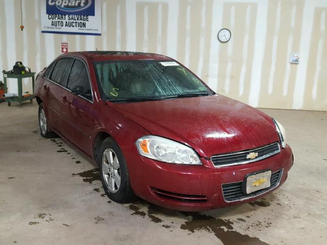 2G1WT58K279328128 - 2007 CHEVROLET IMPALA LT MAROON photo 1