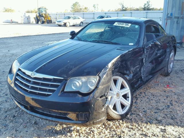 1C3AN59L16X065461 - 2006 CHRYSLER CROSSFIRE BLACK photo 2