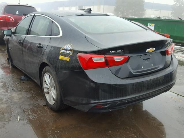 1G1ZD5ST4JF108449 - 2018 CHEVROLET MALIBU LT BLACK photo 3