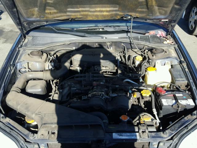 4S3BH635737310525 - 2003 SUBARU LEGACY L BLUE photo 7