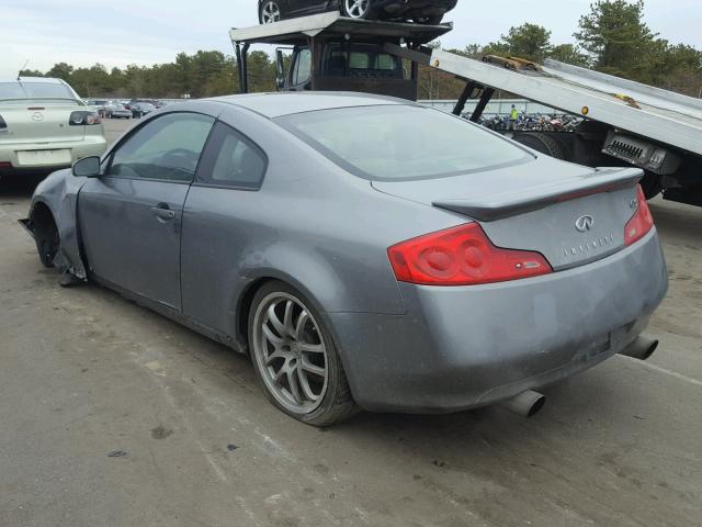 JNKCV54E96M709916 - 2006 INFINITI G35 GRAY photo 3