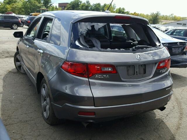 5J8TB18298A007541 - 2008 ACURA RDX GRAY photo 3