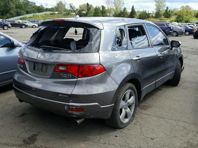 5J8TB18298A007541 - 2008 ACURA RDX GRAY photo 4