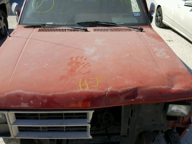 1B7GL26X0LS747998 - 1990 DODGE DAKOTA RED photo 7