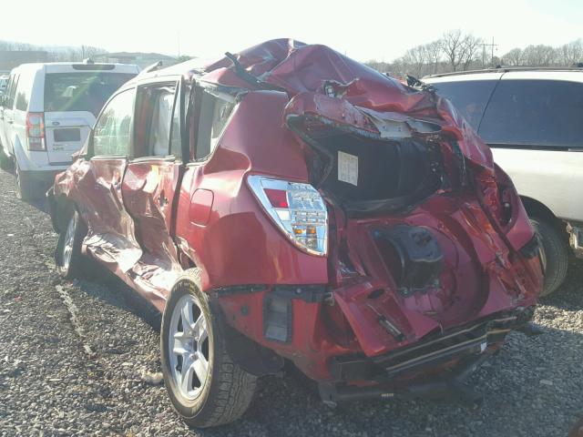 2T3ZF33V69W005632 - 2009 TOYOTA RAV4 RED photo 3