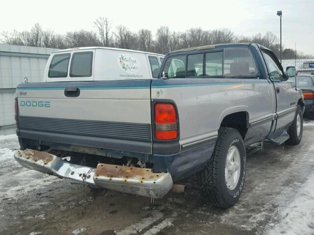 1B7HC16Y3TS713576 - 1996 DODGE RAM 1500 GREEN photo 4