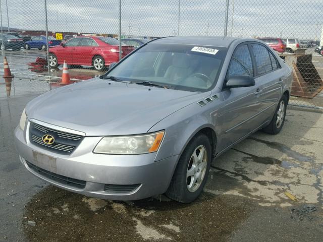 5NPET46C96H059792 - 2006 HYUNDAI SONATA GL GRAY photo 2