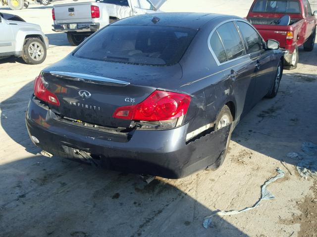 JNKBV61E68M214467 - 2008 INFINITI G35 BLUE photo 4