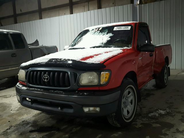 5TENL42N92Z131623 - 2002 TOYOTA TACOMA RED photo 2