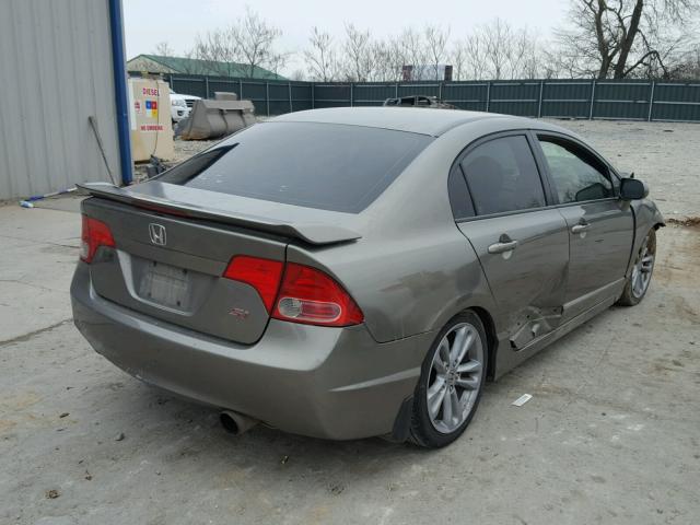 2HGFA55578H710935 - 2008 HONDA CIVIC SI CHARCOAL photo 4