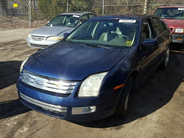 3FAHP08107R233503 - 2007 FORD FUSION SEL BLUE photo 2