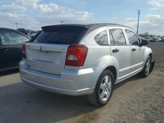 1B3HB48B07D239093 - 2007 DODGE CALIBER SX SILVER photo 4